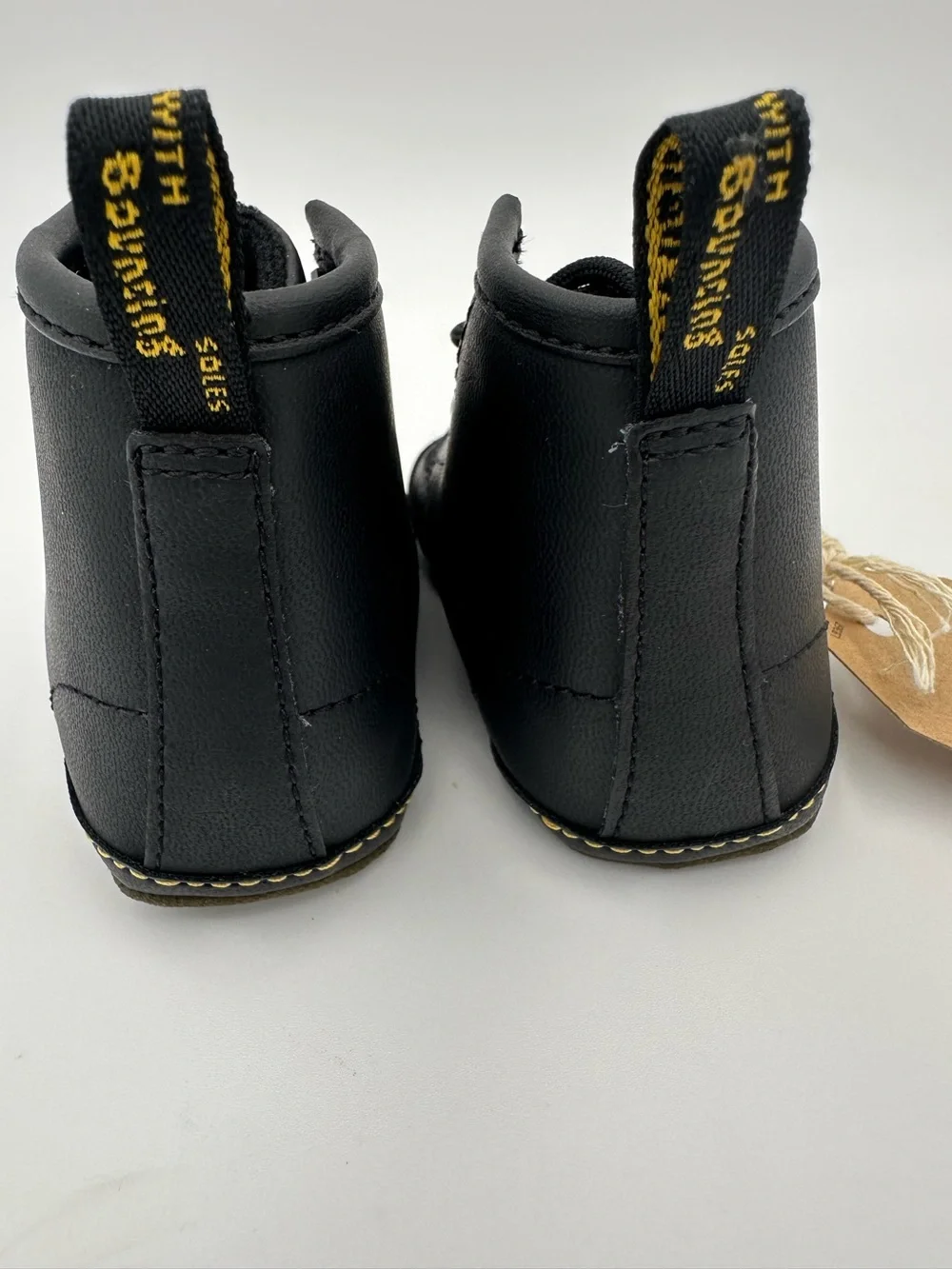 Dr. Martens Black Leather 1460 Crib Boots Shoes NWOB Size US 3